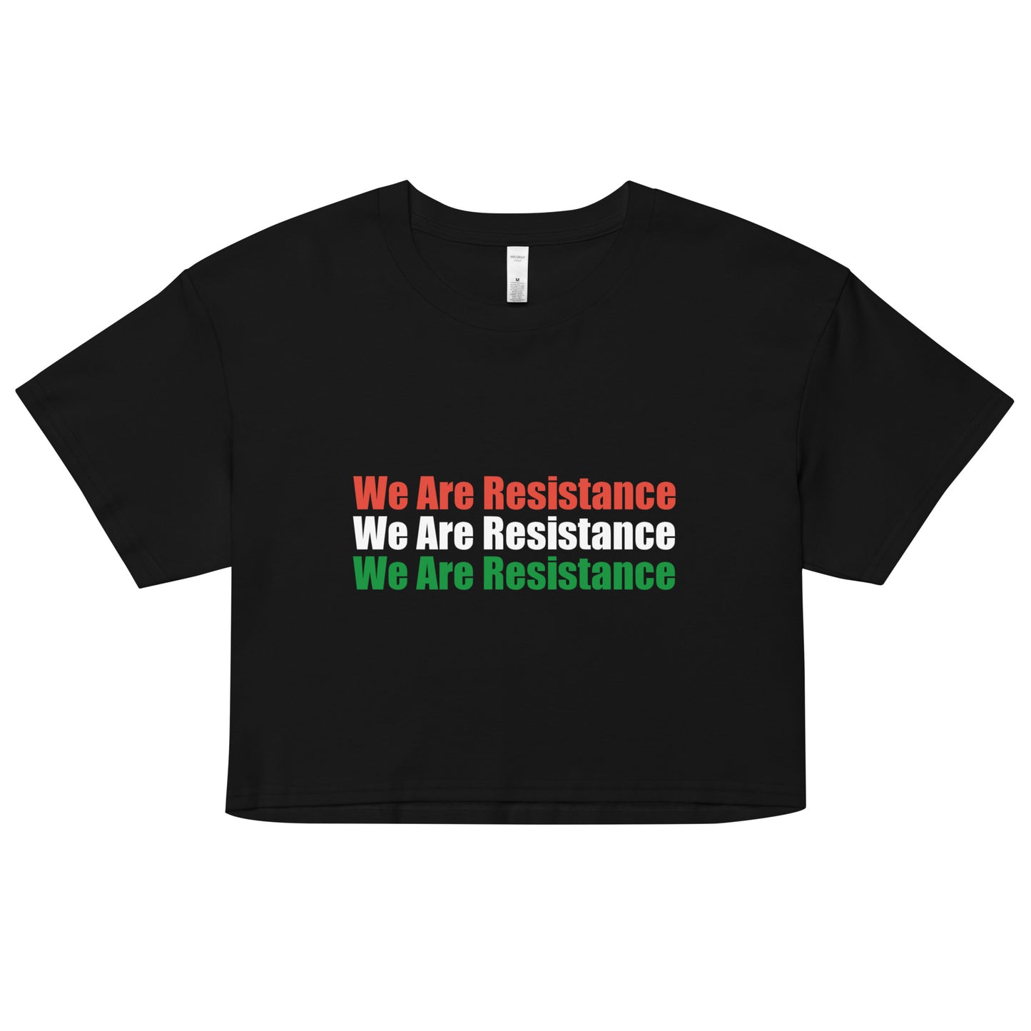 We Are Resistance Palestine Women’s crop top